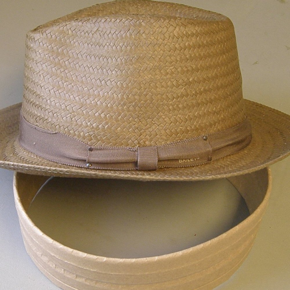 New Poly blend woven caramel  Fedora  large,Bailey of Hollywood